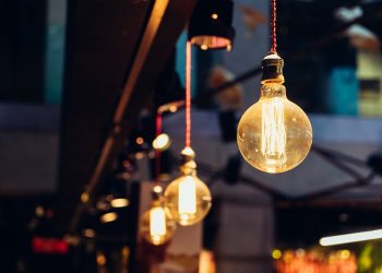 light bulbs, illuminated, lights