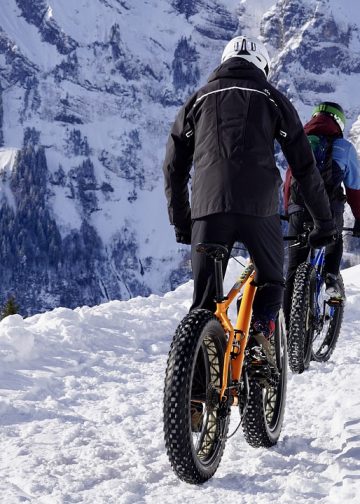 snow, mountain, fat bikes