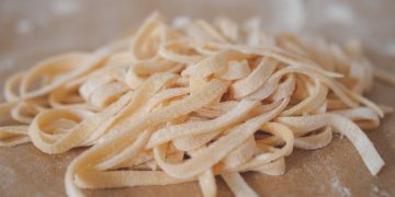 fettuccine, pasta, flour