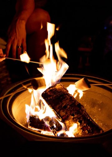 fire pit, camping, trip