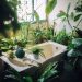 plant, tub, bathroom